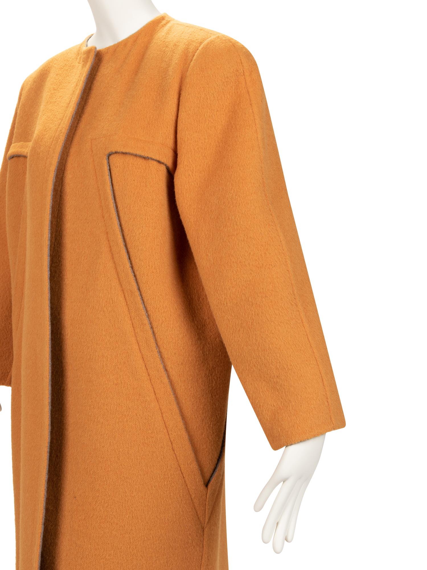 Three Designer Coats: Two Pauline Trigère, One Bill Blass, 1980-90s