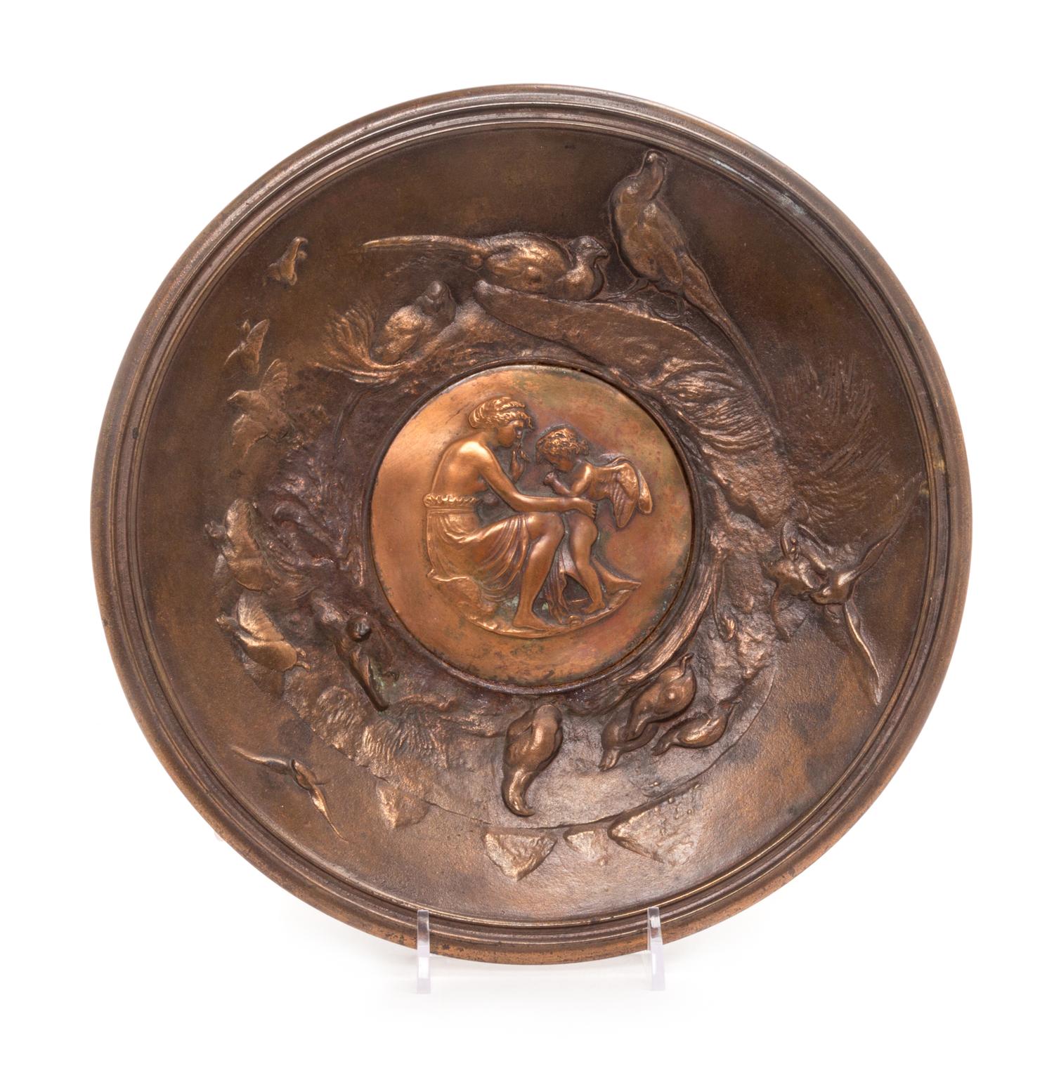 A Continental Bronze Charger Diameter 10 1/8 inches. — 19TH CENTURY