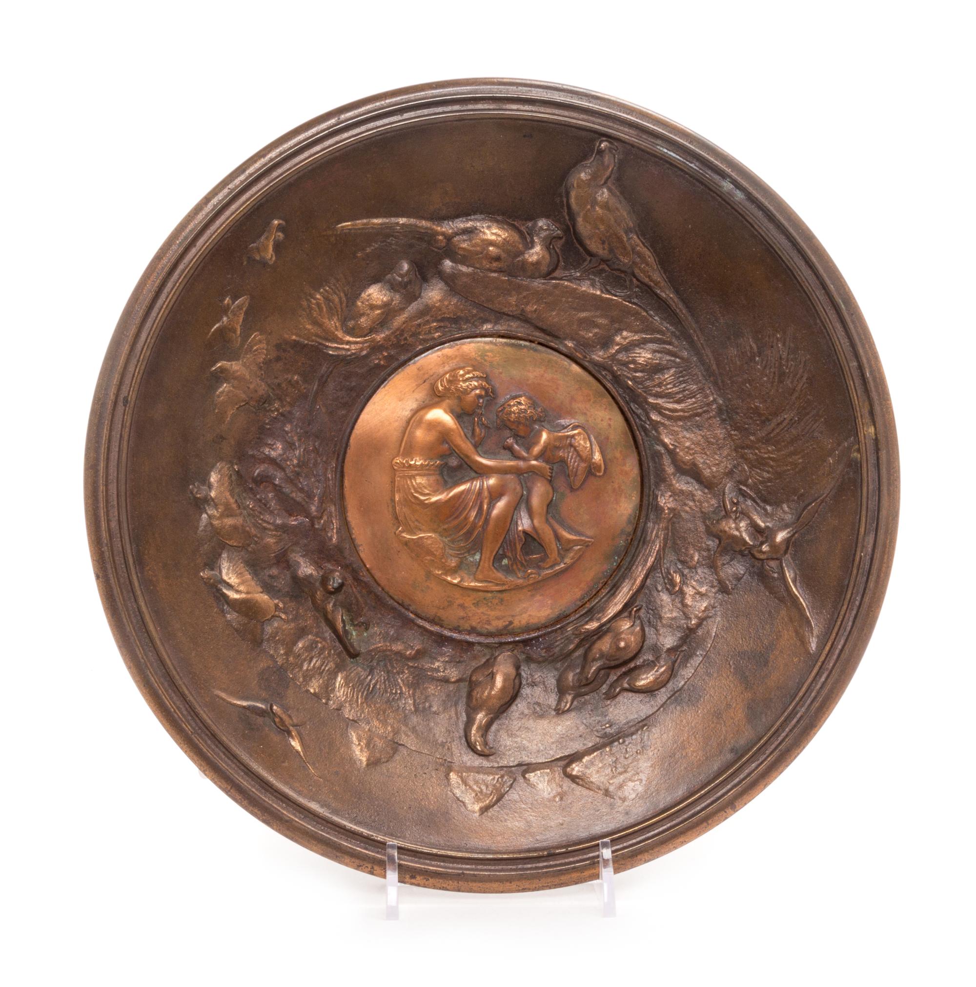 A Continental Bronze Charger Diameter 10 1/8 inches. — 19TH CENTURY