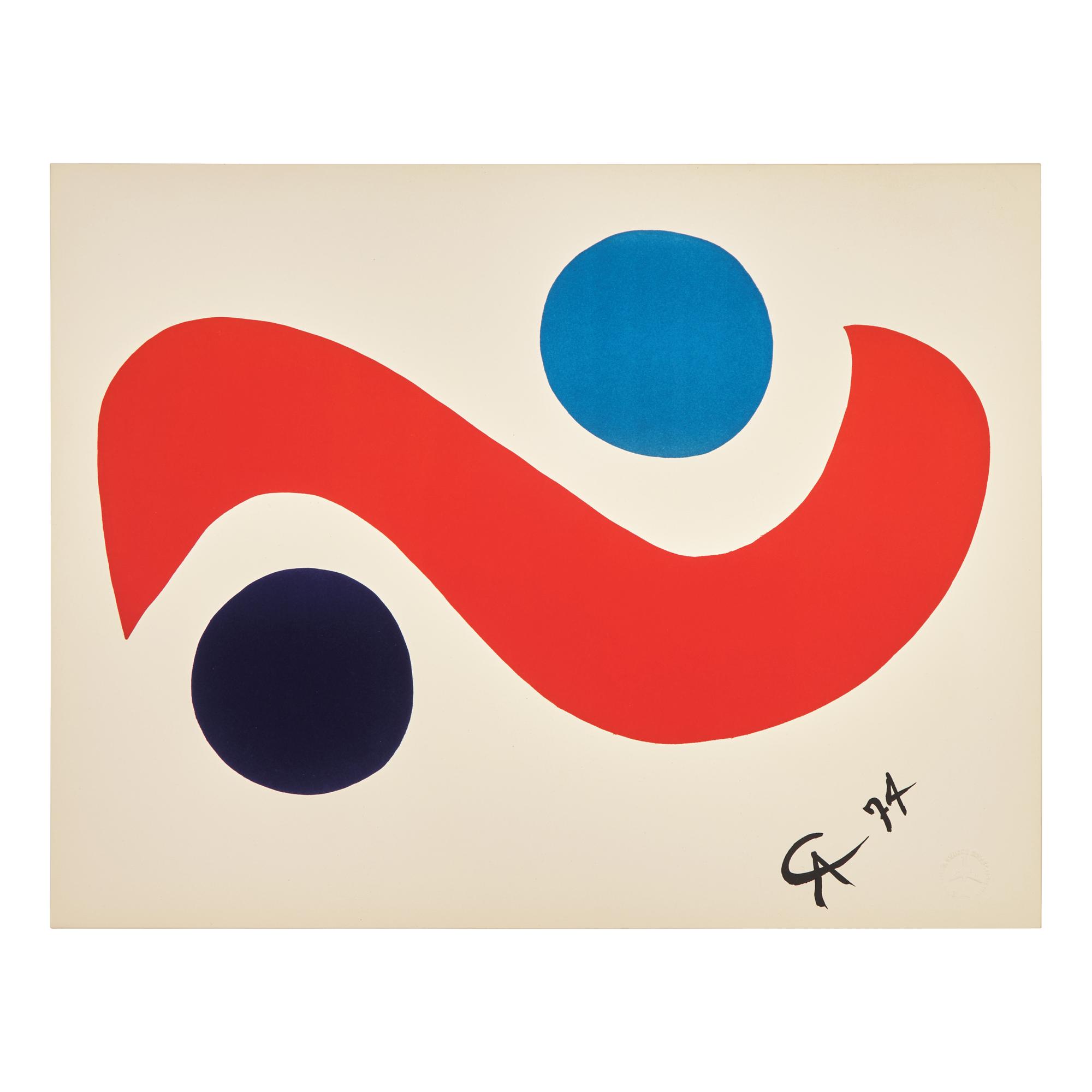 Alexander Calder (American, 1898-1976) — Five works from Flying Colors, 1974