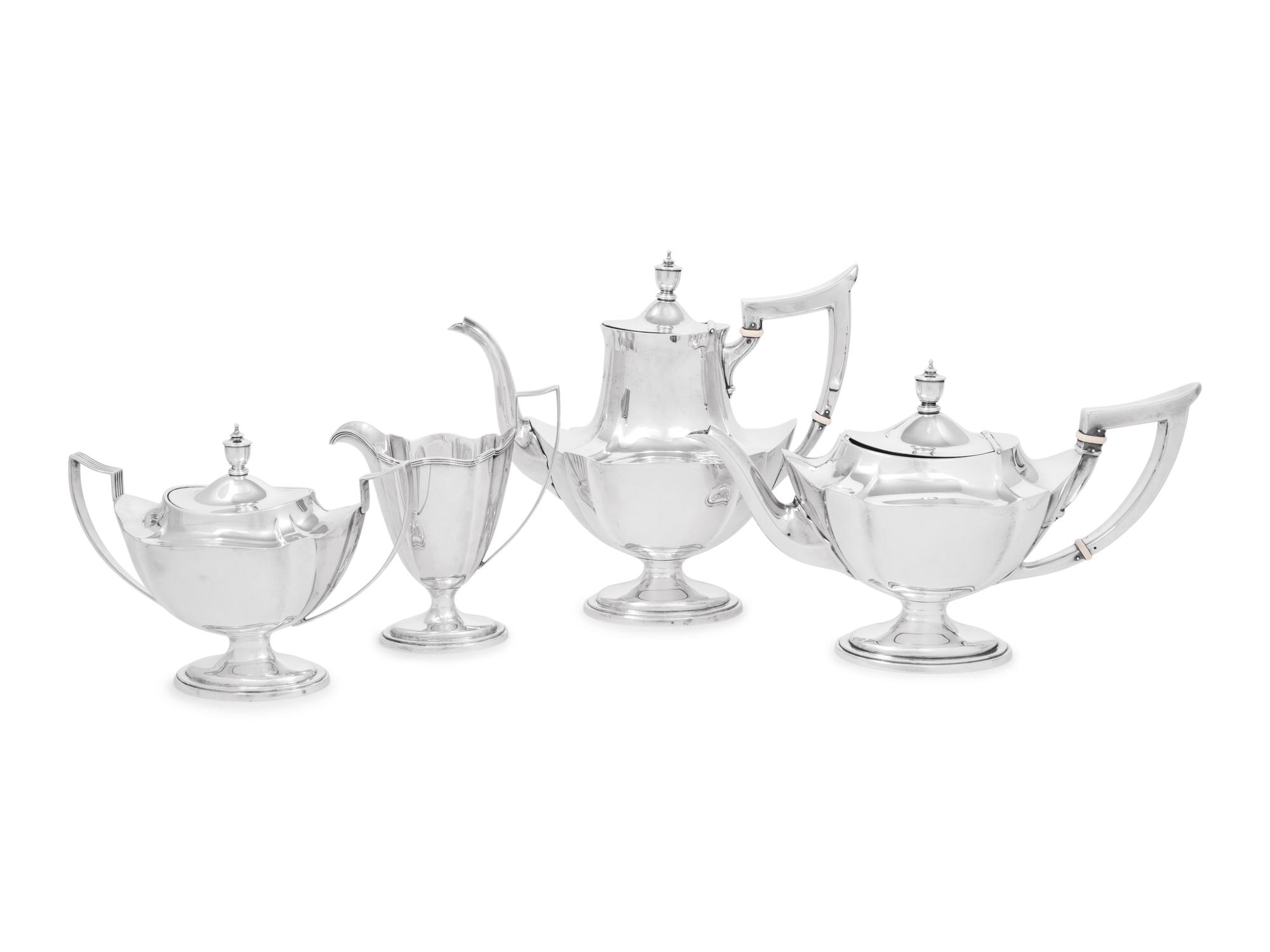 An American Silver Four-Piece Tea and Coffee Service