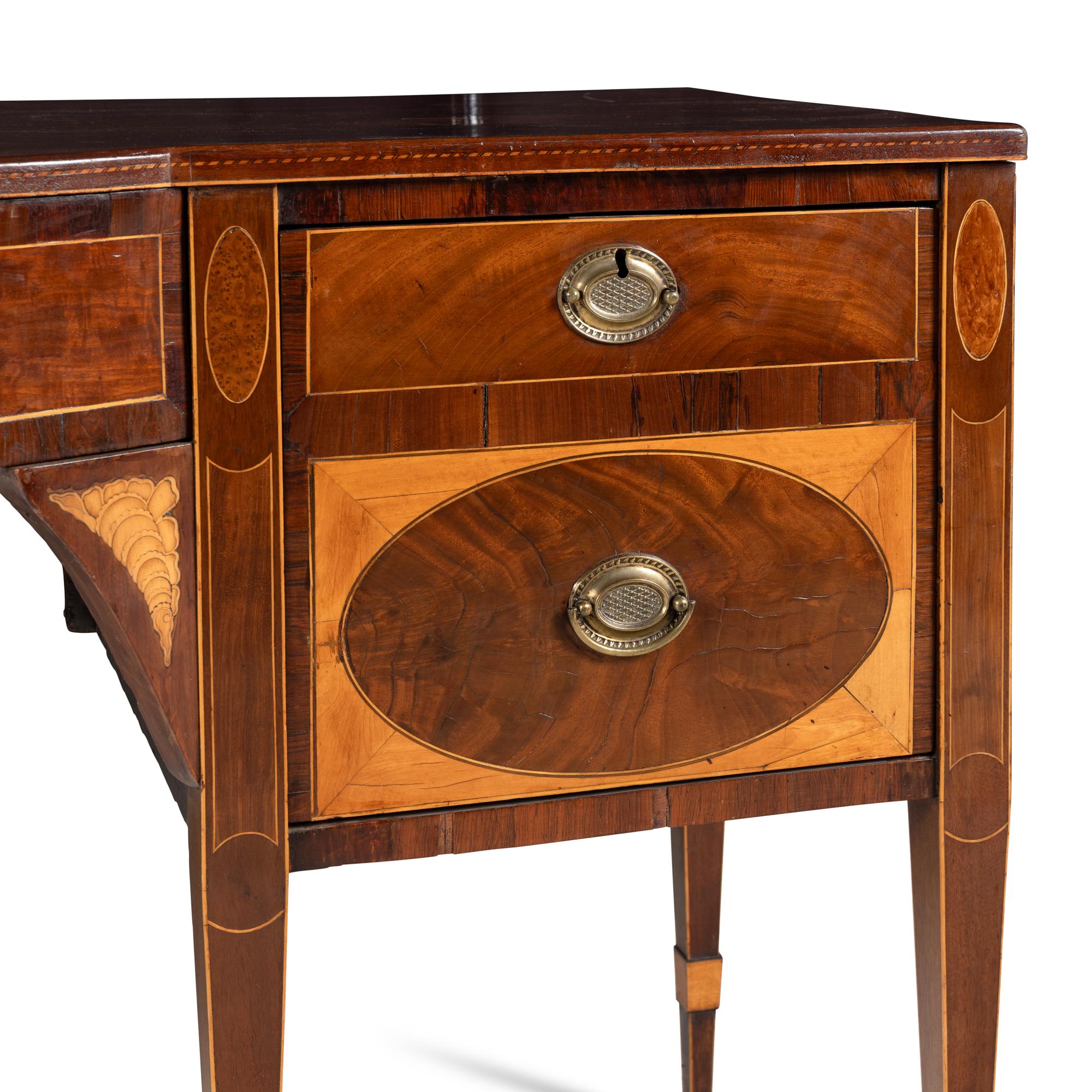 A George III Mahogany and Satinwood Sideboard