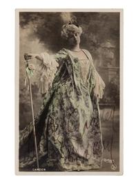 [20TH-CENTURY OPERA SINGERS]. A group of 6 signed photographs or photographic postcards of opera singers from the 1900s, comprising images of:
