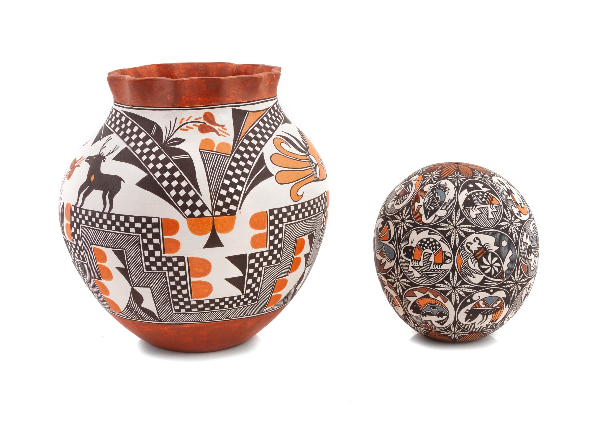 Polychrome Pottery Jars