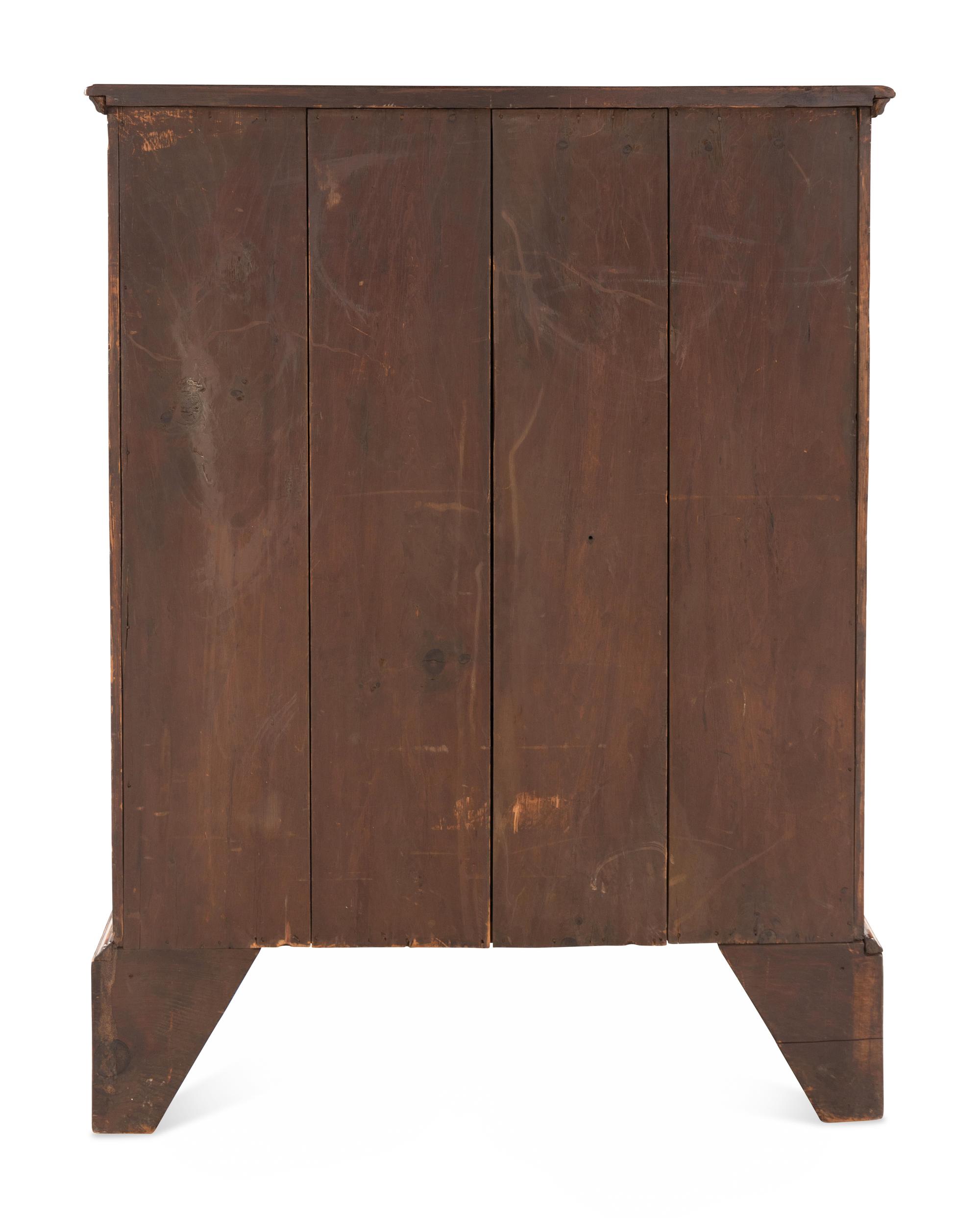 A George II Burl Walnut Chest of Drawers