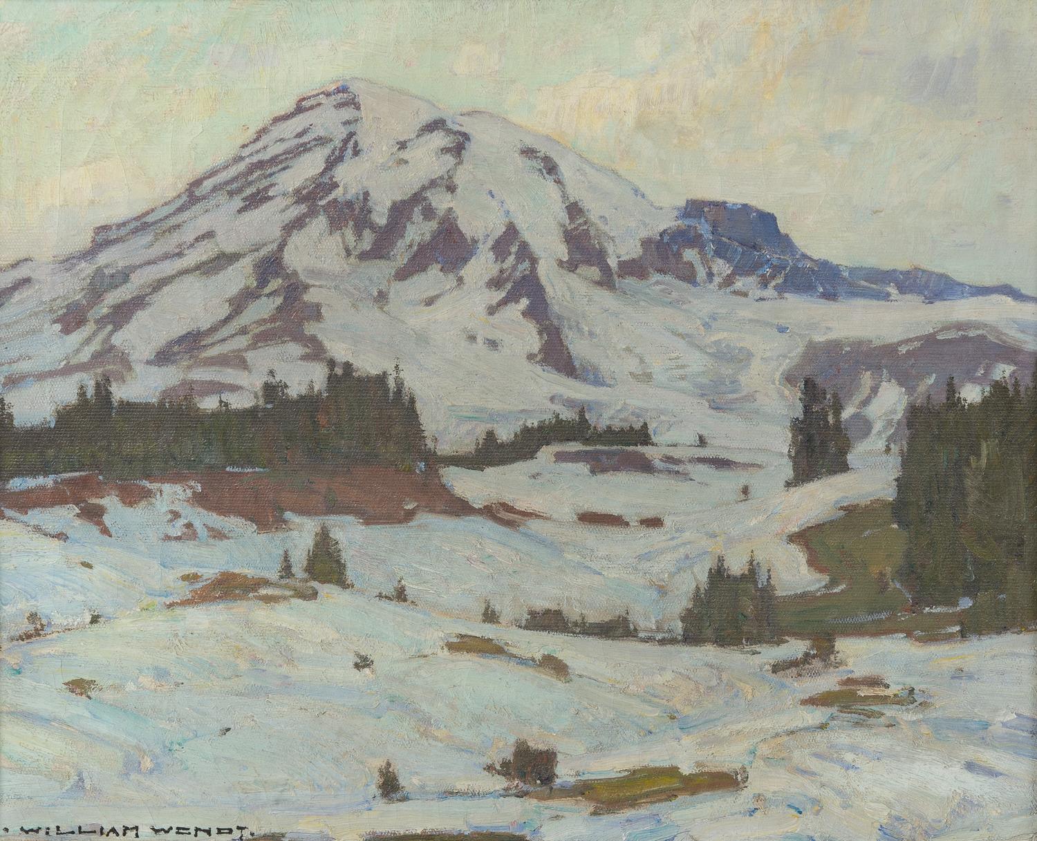 William Wendt, (American, 1865 - 1946), Tahoma, the Silent, 1934
