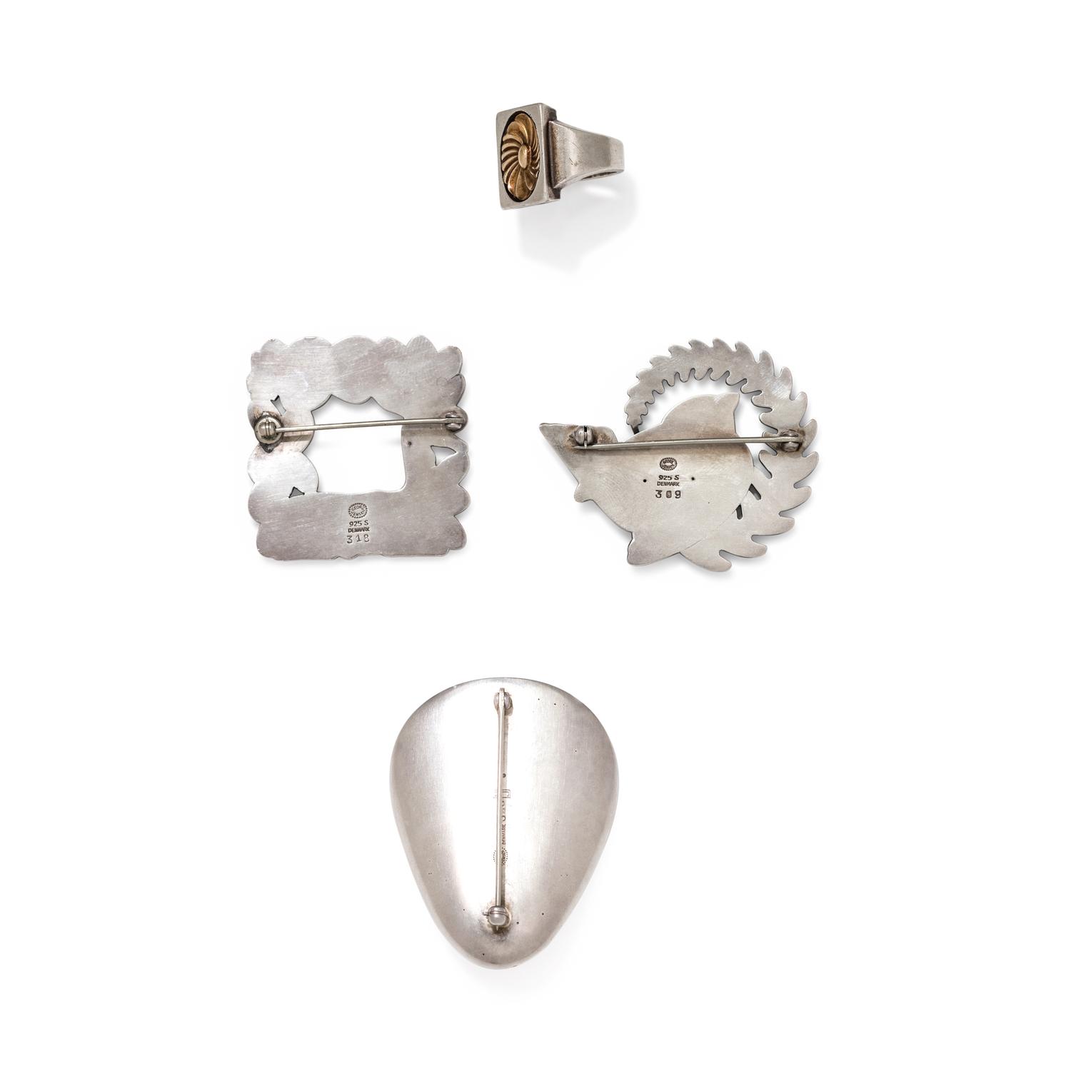 GEORG JENSEN, COLLECTION OF STERLING SILVER JEWELRY