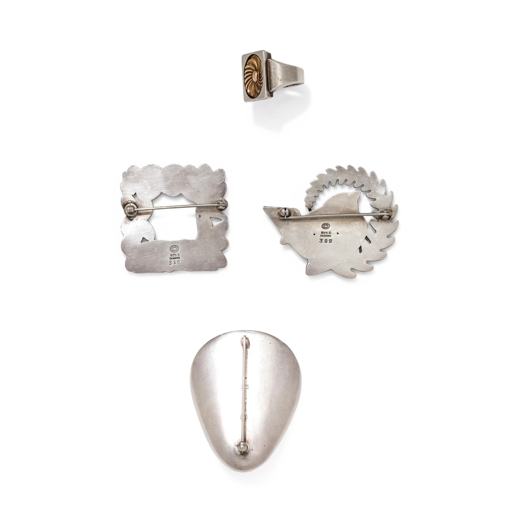 GEORG JENSEN, COLLECTION OF STERLING SILVER JEWELRY