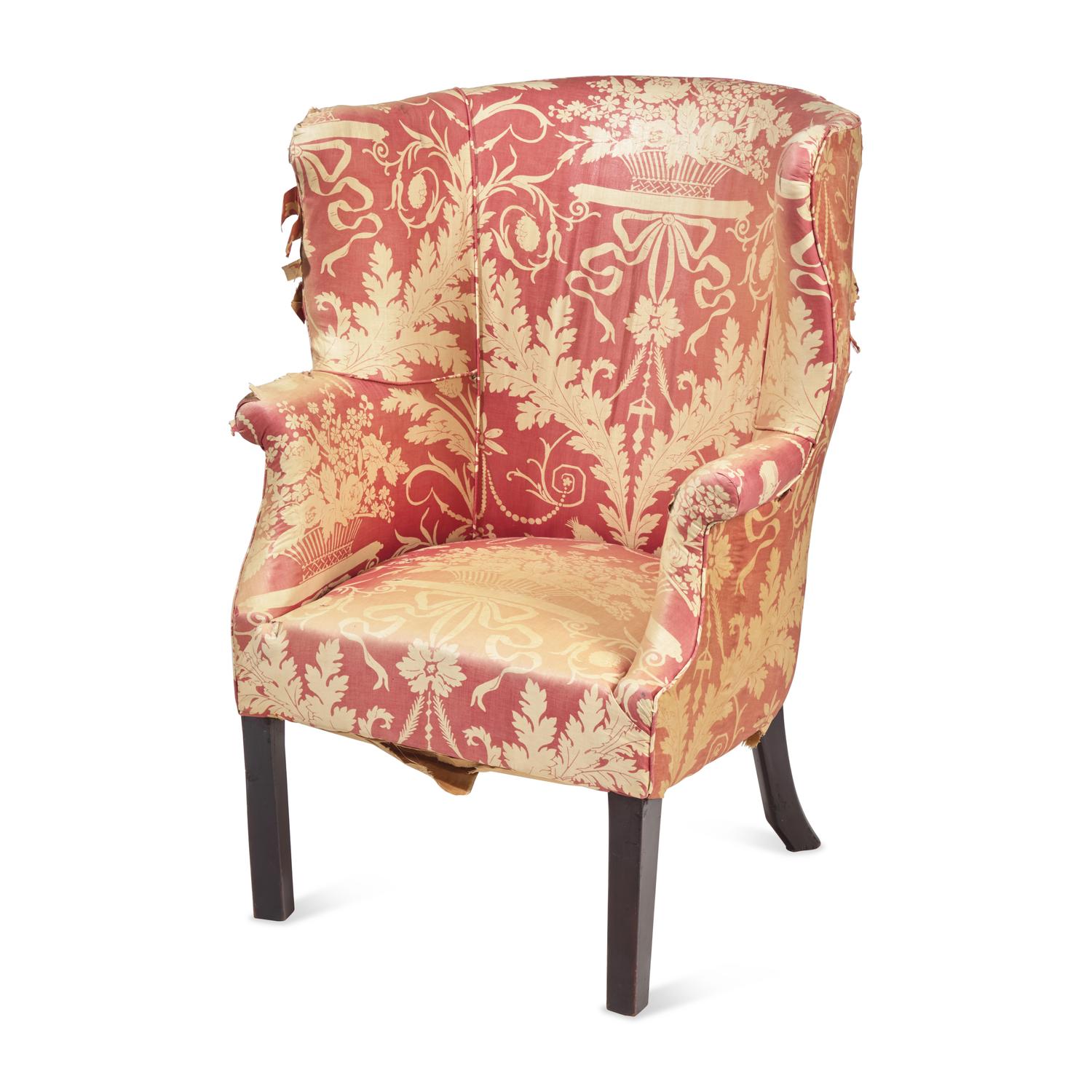 A Federal Mahogany Barrel-Back Easy Chair