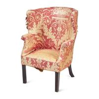 A Federal Mahogany Barrel-Back Easy Chair