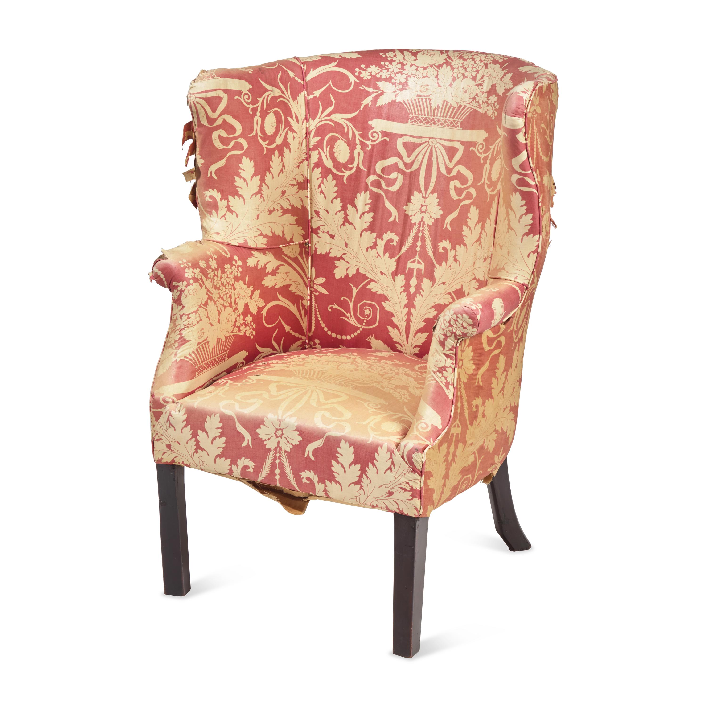 A Federal Mahogany Barrel-Back Easy Chair