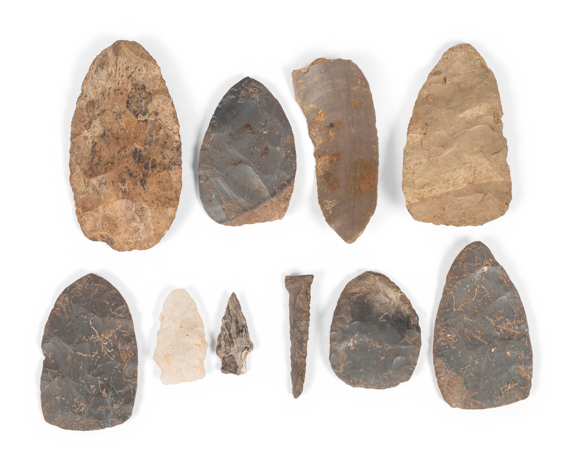 Flint Blades, Points, and Drill