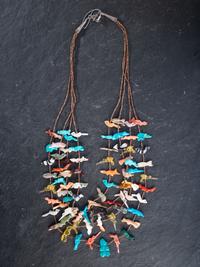 Pair of Zuni Fetish Necklaces and Earrings