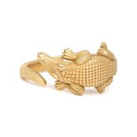 BARRY KIESELSTEIN-CORD, YELLOW GOLD ALLIGATOR CUFF BRACELET