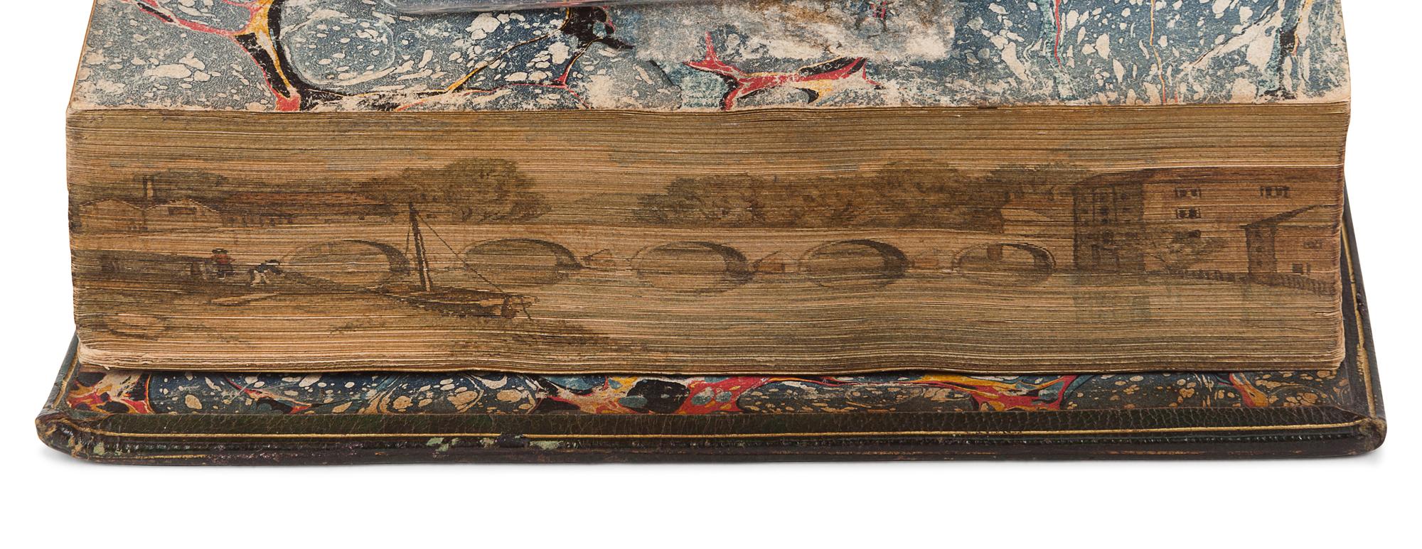 [FORE-EDGE PAINTINGS]. COWPER, William (1731-1800). Poems, By William Cowper. London: J. Johnson, 1806.