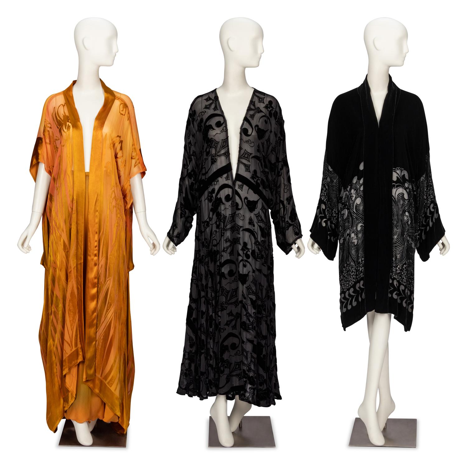 Charles & Patricia Lester, Three Devoré Toppers & One Silk Skirt