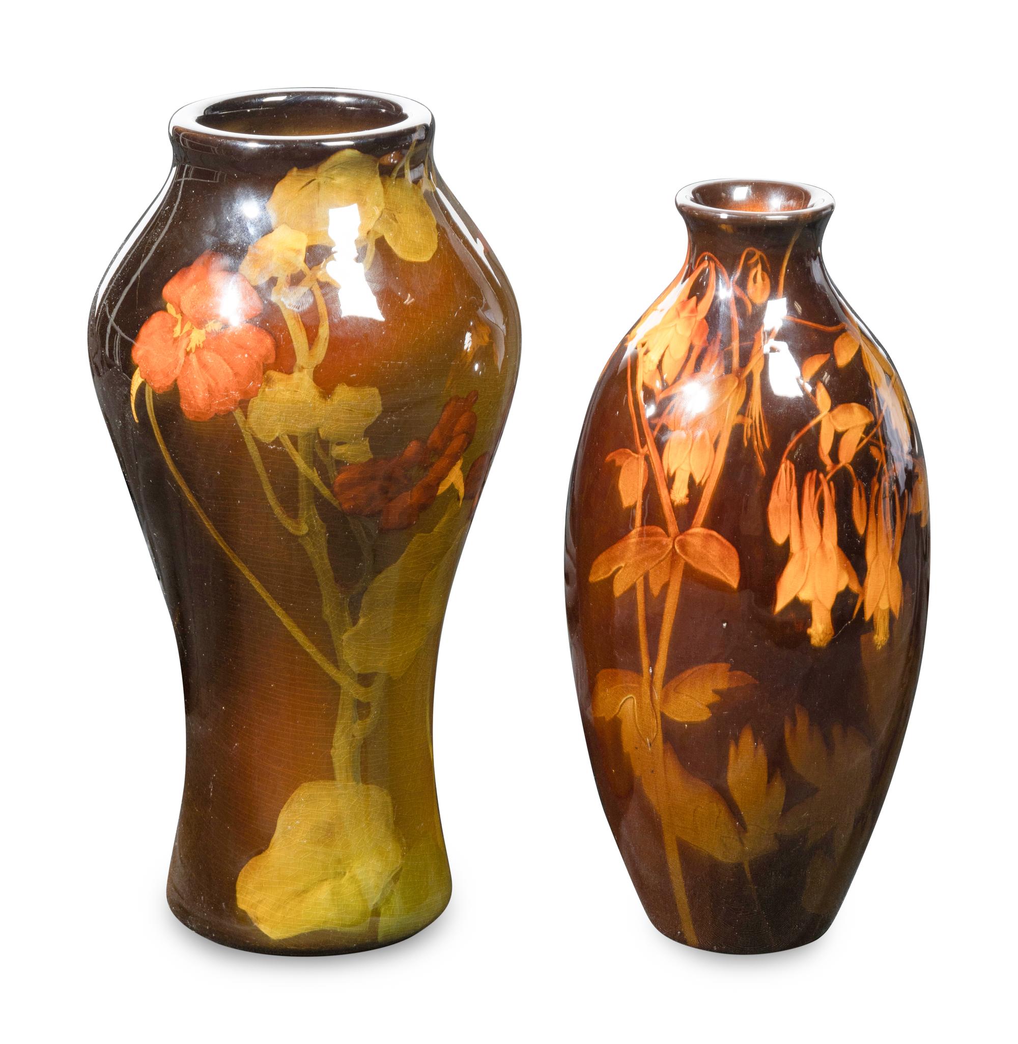 Two Rookwood Pottery Standard Glaze Vases