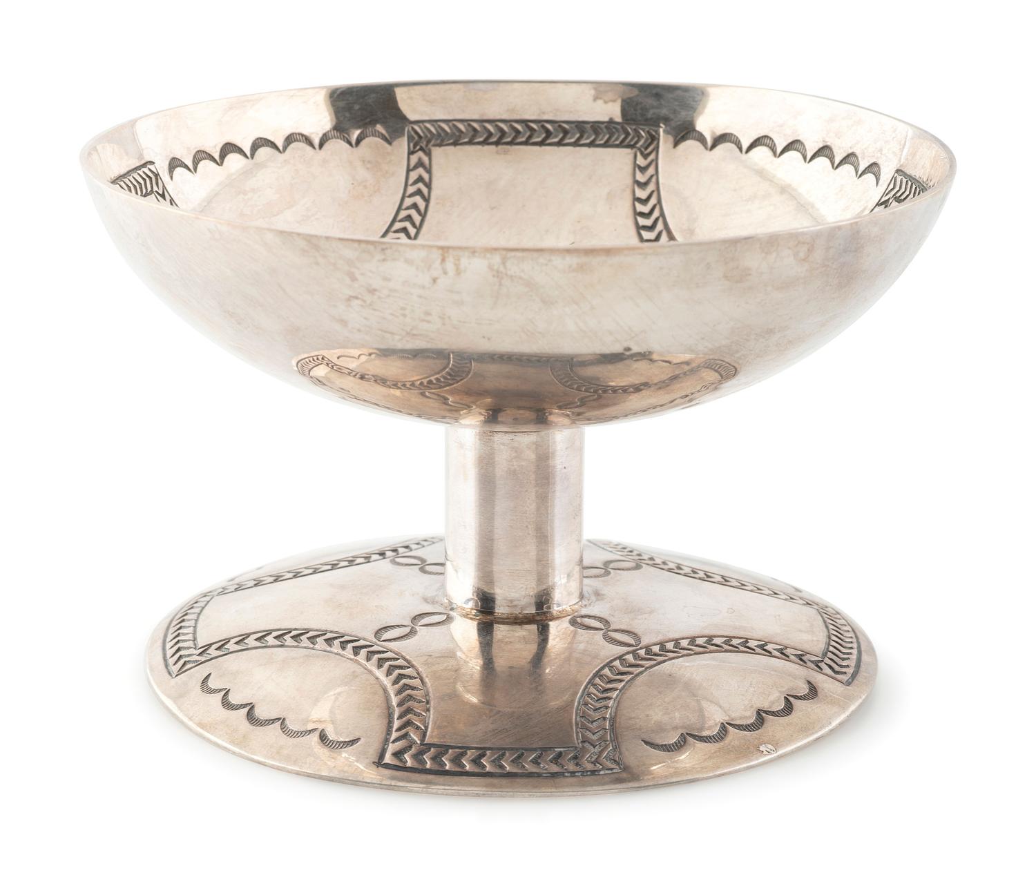 Heavily Stamped Sterling Silver Compote