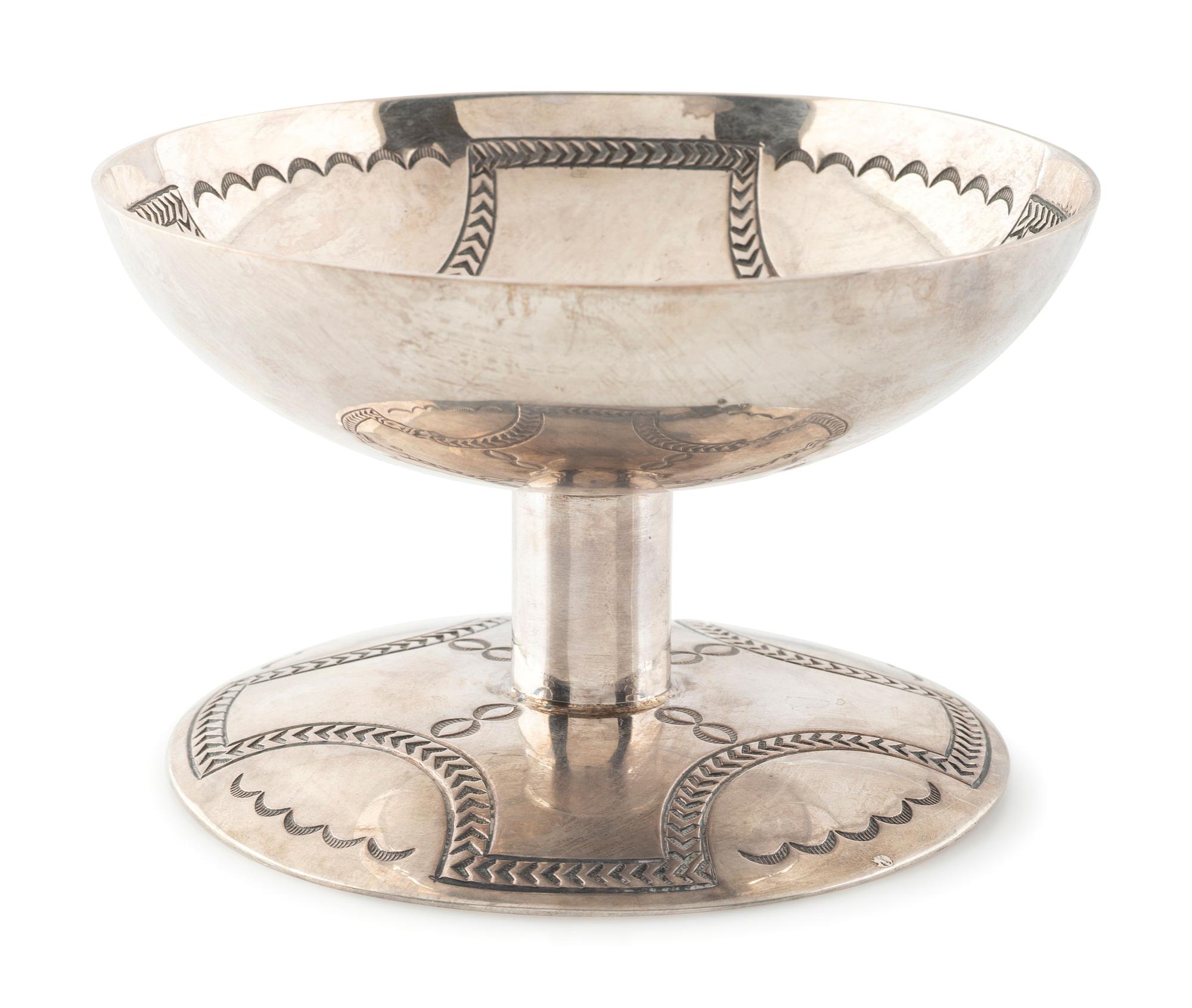 Heavily Stamped Sterling Silver Compote
