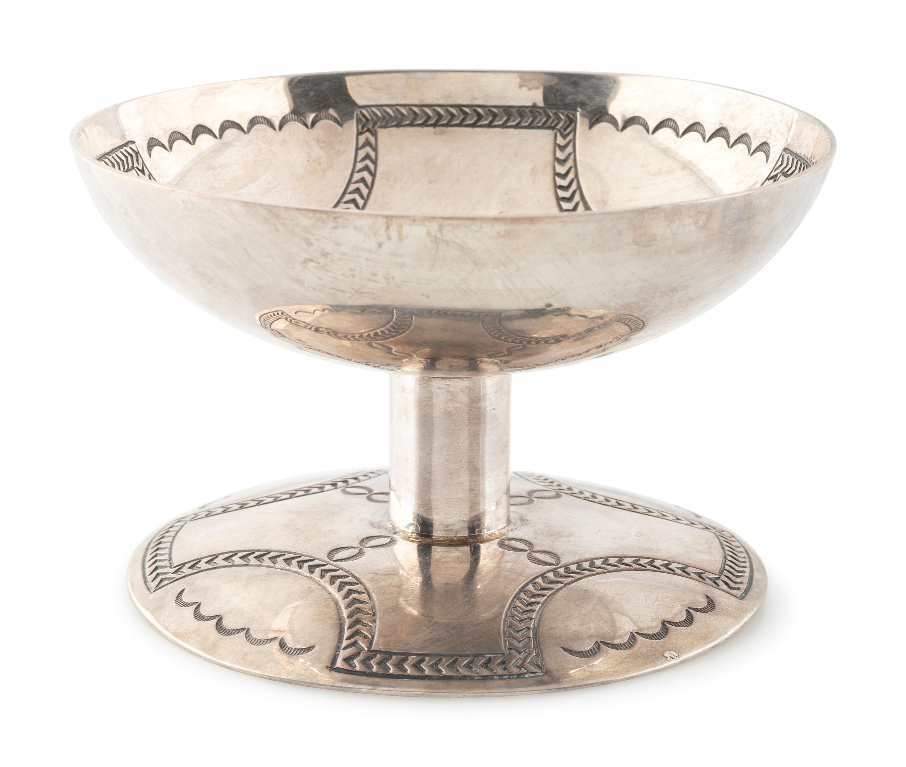 Heavily Stamped Sterling Silver Compote