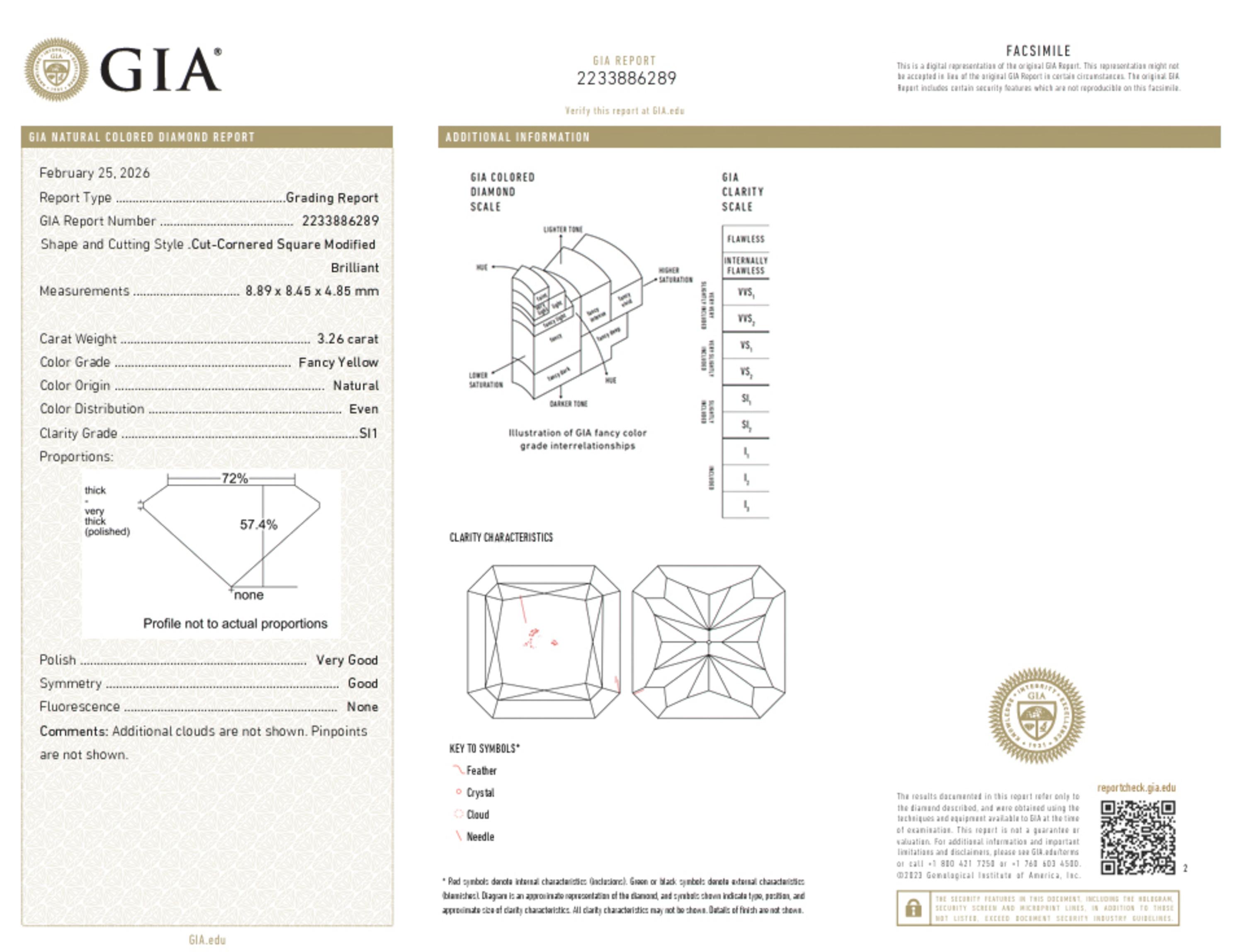 FANCY YELLOW DIAMOND, DIAMOND, AND PLATINUM RING