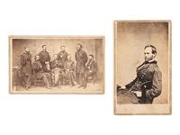SHERMAN, William Tecumseh (1820-1891). A group of 3 items, including 2 CDVs and an autograph endorsement signed ("W.T. Sherman"), as Major General. Memphis, TN, 25 November 1862.