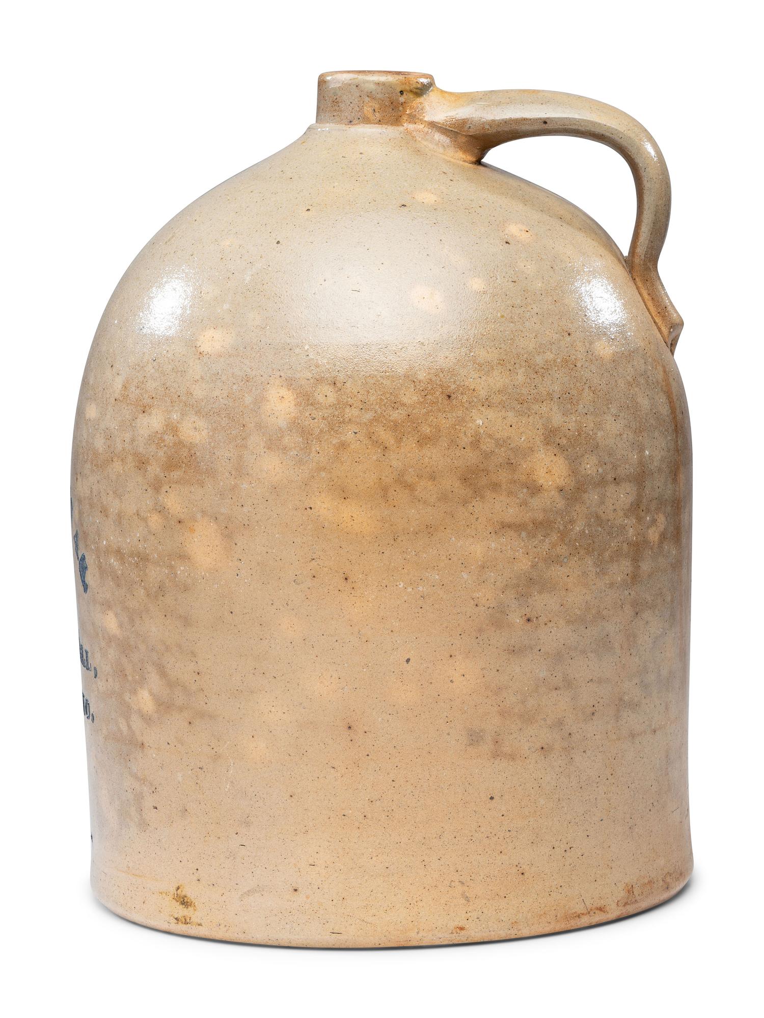 A Myers and Hall Four-Gallon 'Centennial' Stencil Decorated Jug