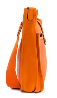 An Hermes Orange Evelyne III PM Handbag, 11.25" x 12" x 2.5".