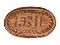 Collection of Canoe Cups, Birchbark Snuff Boxes, and Crucifix