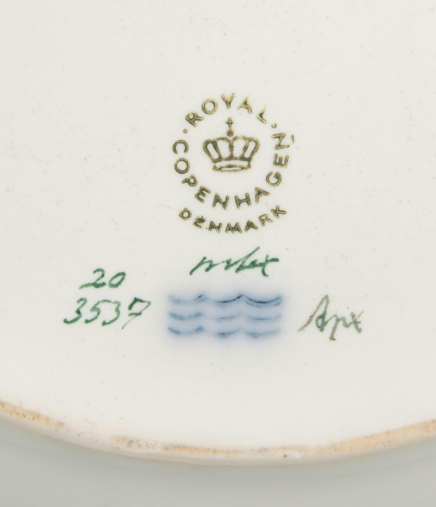 Three Royal Copenhagen Flora Danica Platters