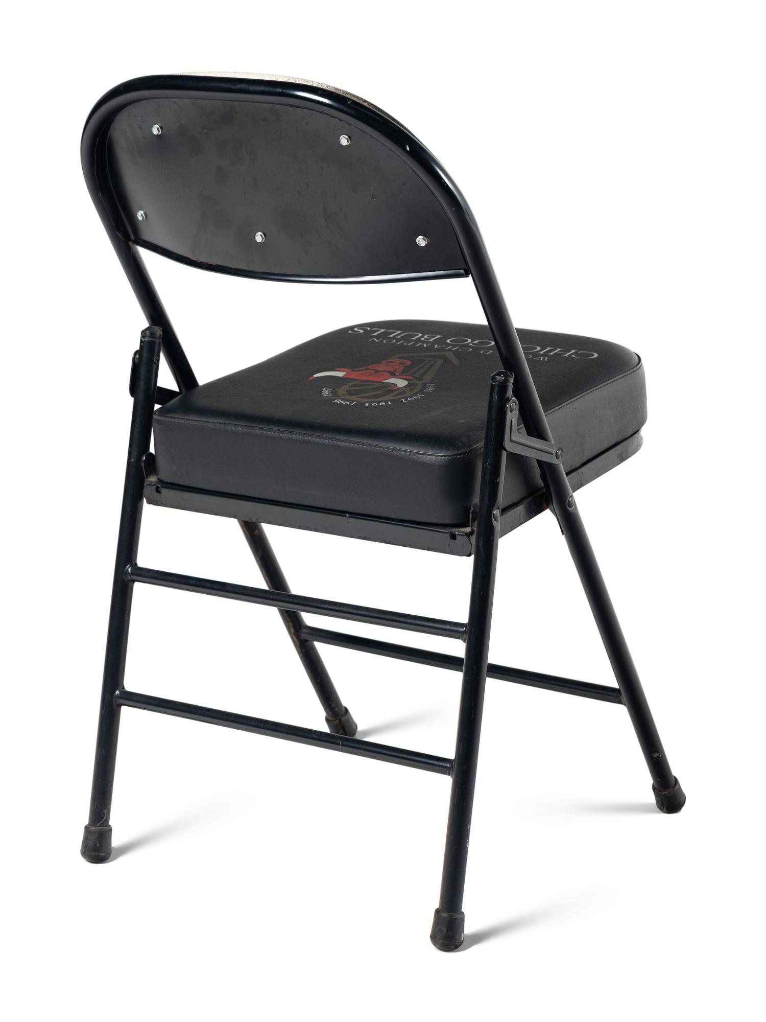 A Chicago Bulls Michael Jordan Last Dance Era 1998 NBA Playoffs Courtside Chair
