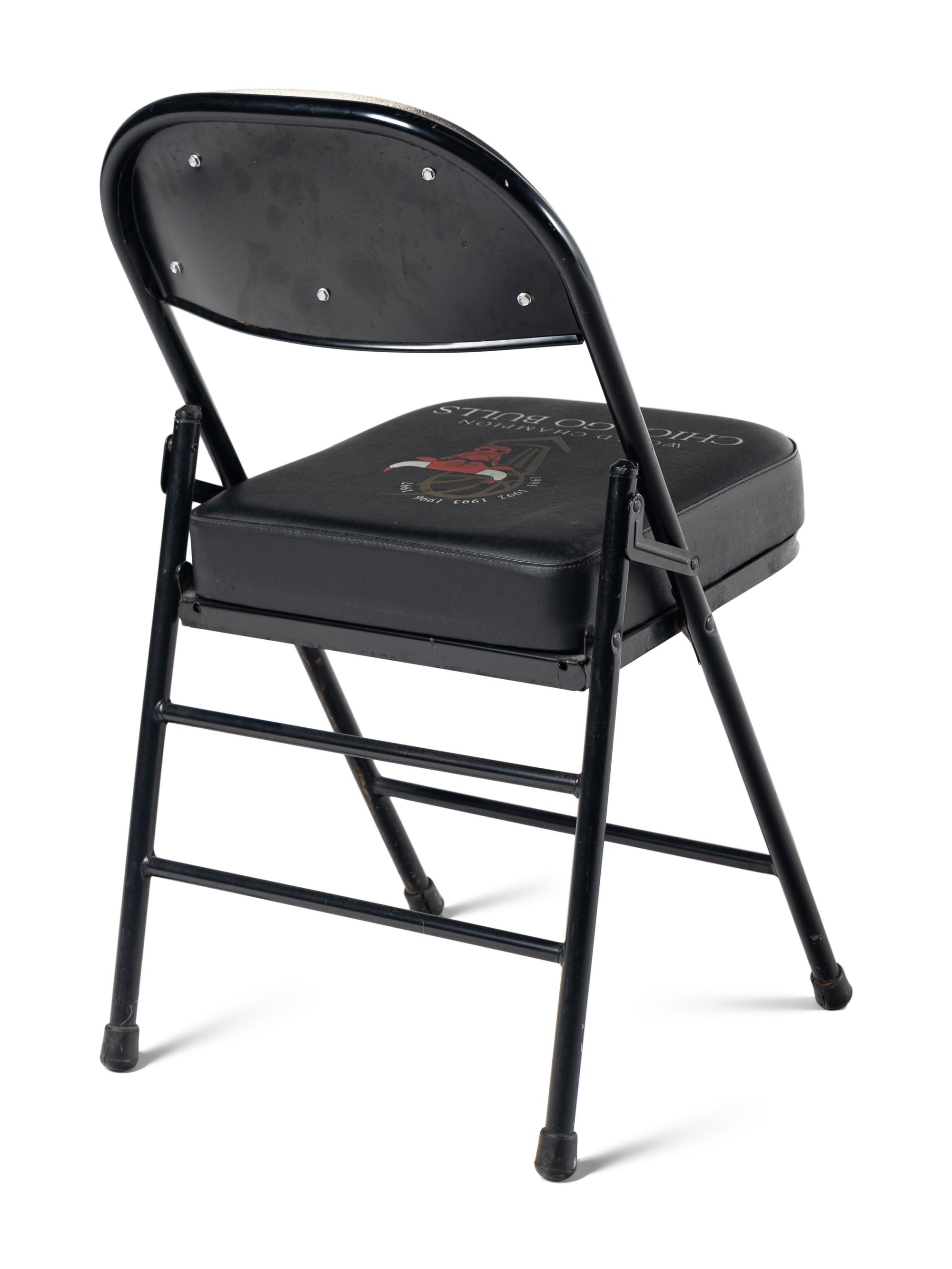 A Chicago Bulls Michael Jordan Last Dance Era 1998 NBA Playoffs Courtside Chair