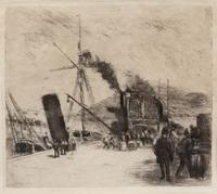 Camille Pissarro, (Danish/French, 1830-1903), Port de Rouen, 1885