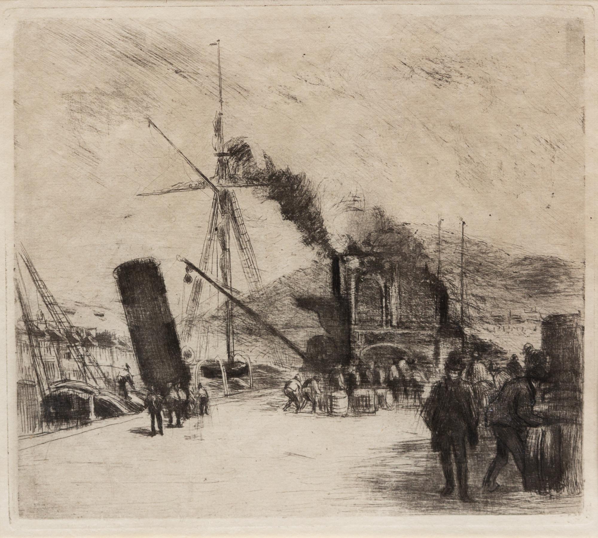 Camille Pissarro, (Danish/French, 1830-1903), Port de Rouen, 1885