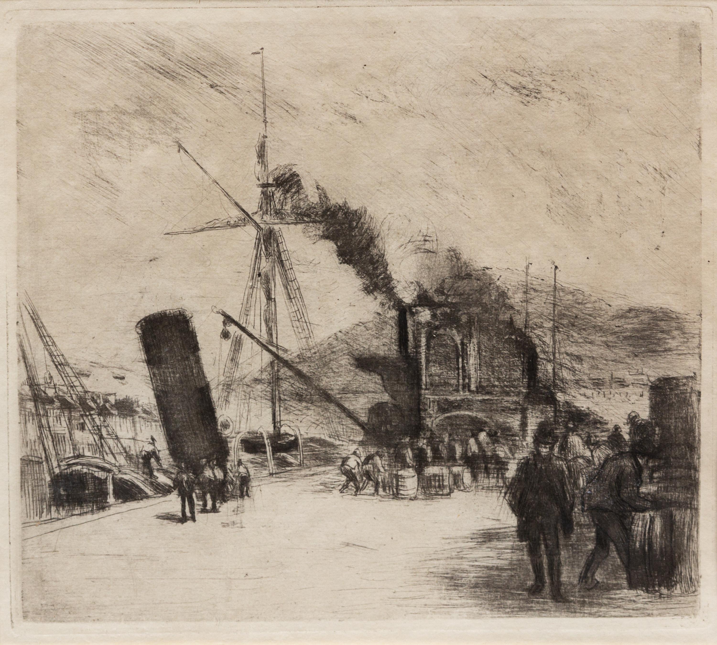 Camille Pissarro, (Danish/French, 1830-1903), Port de Rouen, 1885