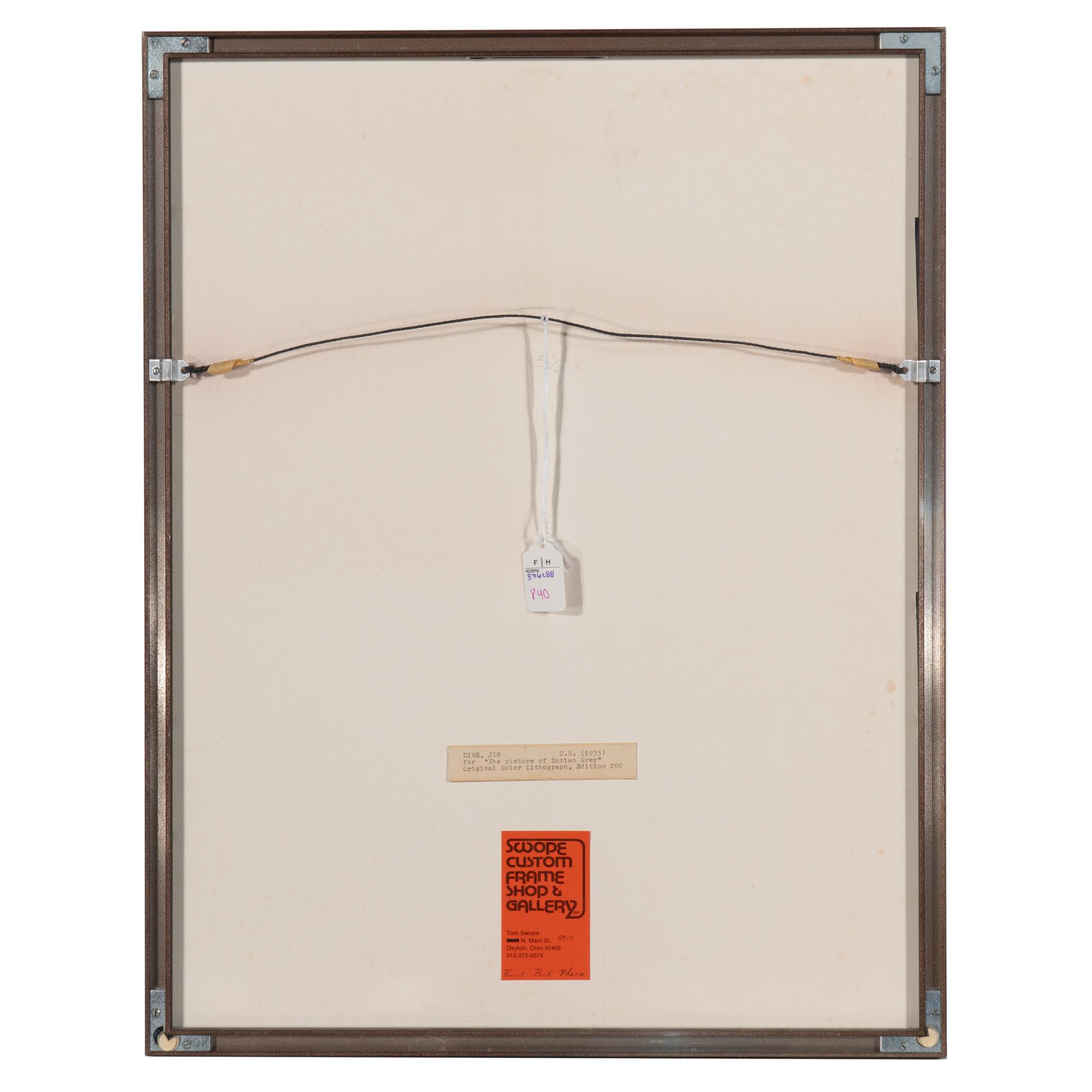 Jim Dine (American, b. 1935) — Tree Lamp (from The Picture of Dorian Gray Edition B portfolio), 1968