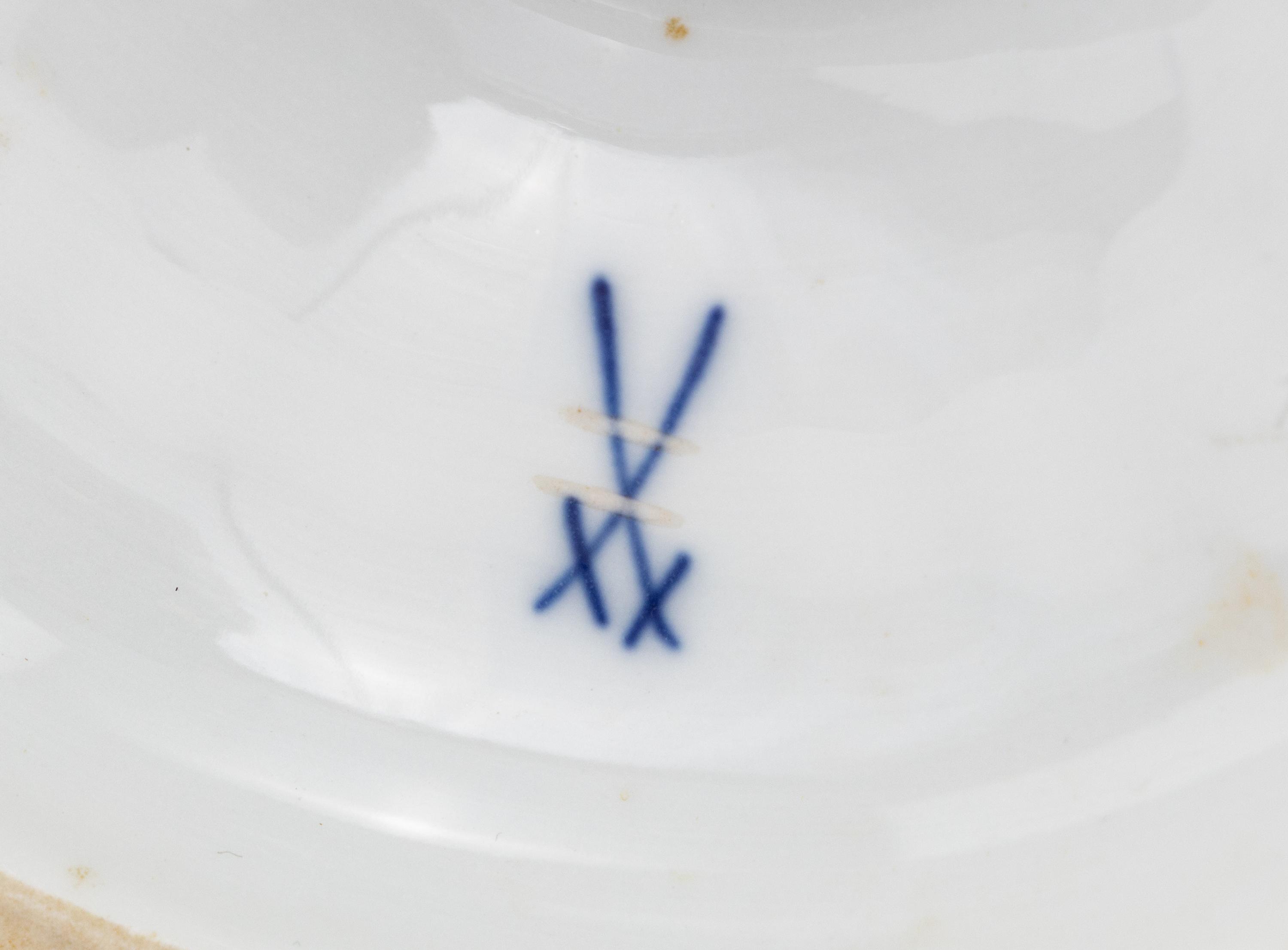 A Meissen Double-Handled Porcelain Vase