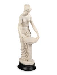 A Composition Sculpture of a Nude Water Maiden