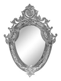 A Venetian Etched Glass Mirror