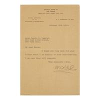 [African-Americana] Du Bois, W.E.B. A Voice of Civil Rights: Typed Letter, Signed by the Co-Founder of the NAACP