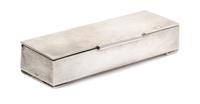 A Sterling Silver and Wood Box, TANE, 62.90 dwts.
