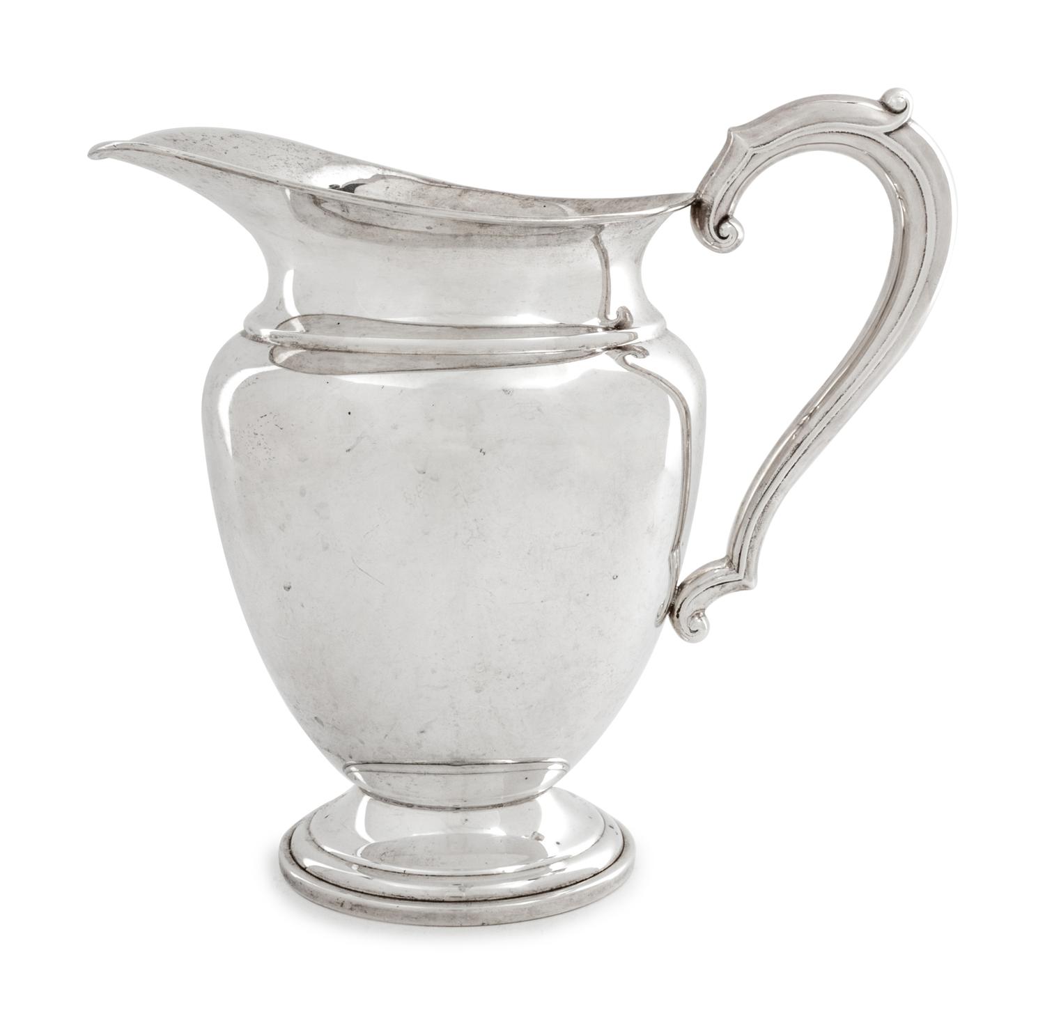An American Silver Water Pitcher