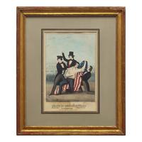 John L. Magee (1820-1870?), A Hand-Colored Lithograph: The Death of George Shifler (1825-1844) in Kensington, Philadelphia, Pennsylvania