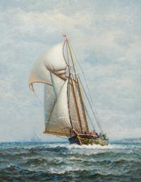 James Gale Tyler, (American, 1855-1931), Sailing Ship