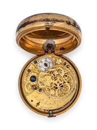 J. Richards, London, Pair Cased Open Face Verge Pocket Watch