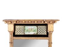 A Classical Giltwood and Églomisé Mirror