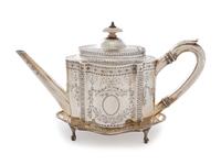 A George III Silver Tea Kettle