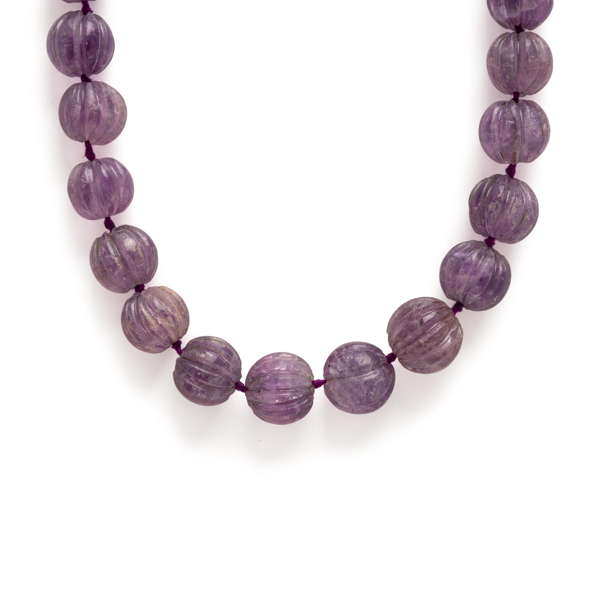 Amethyst Beaded Necklace