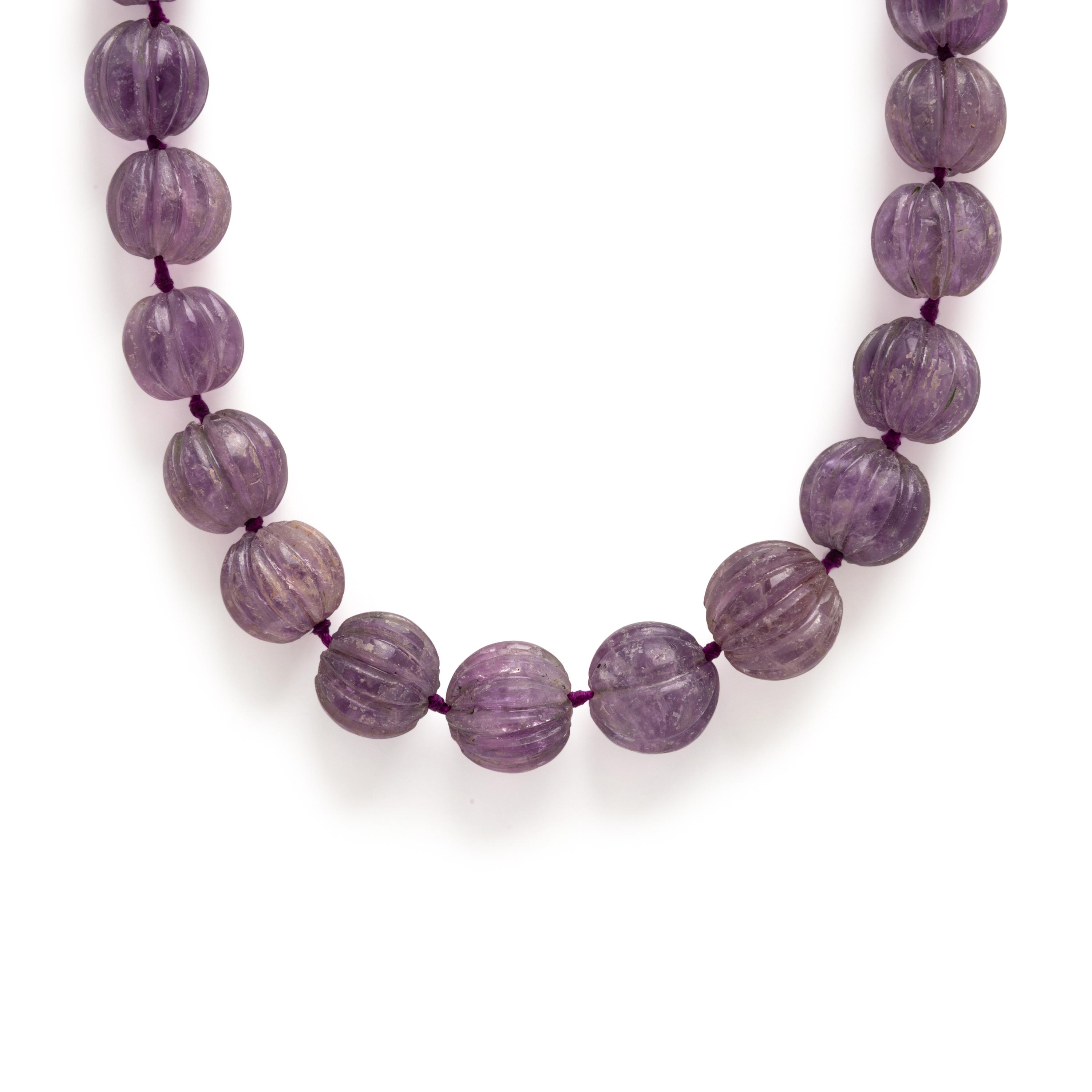 Amethyst Beaded Necklace