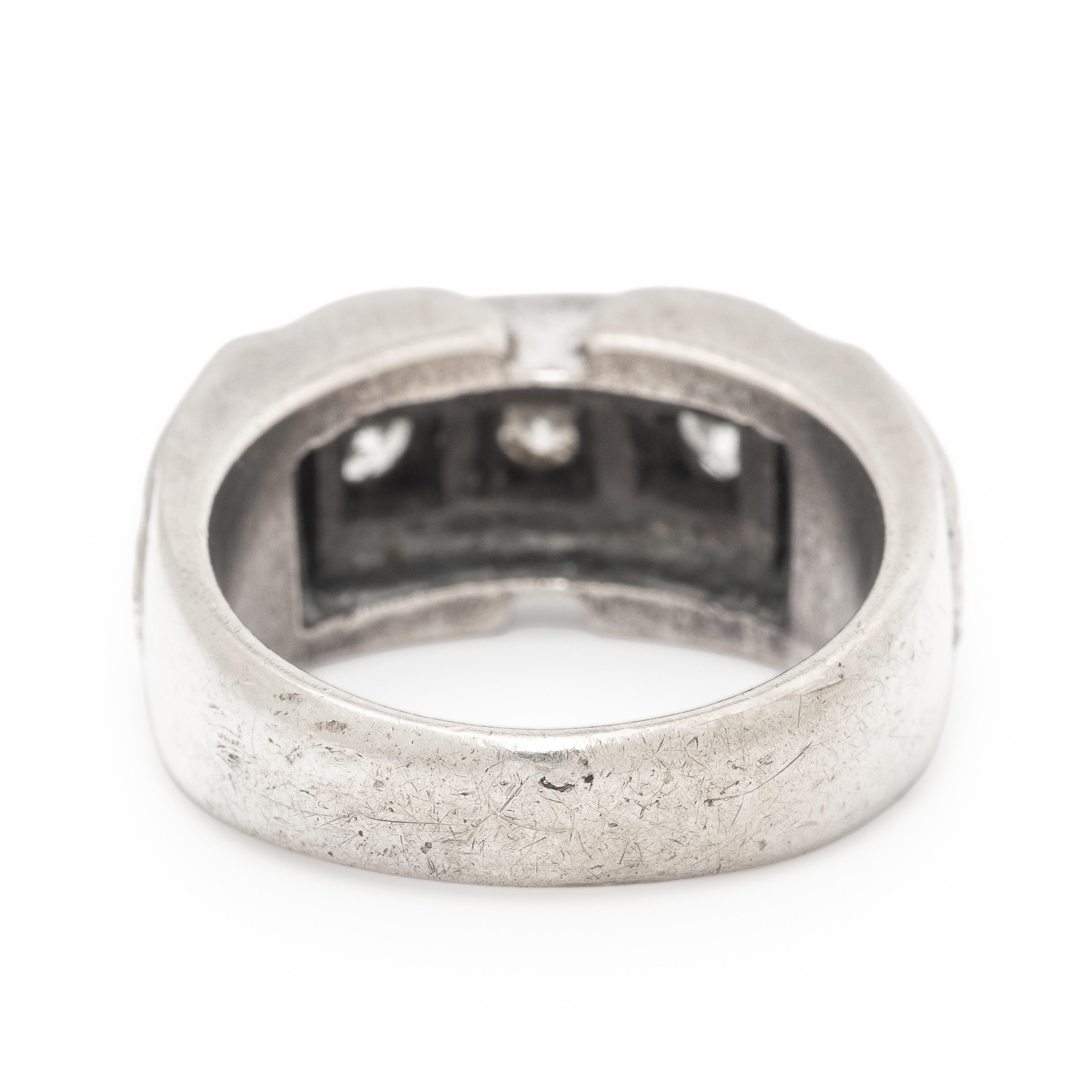 Diamond and White Gold Ring